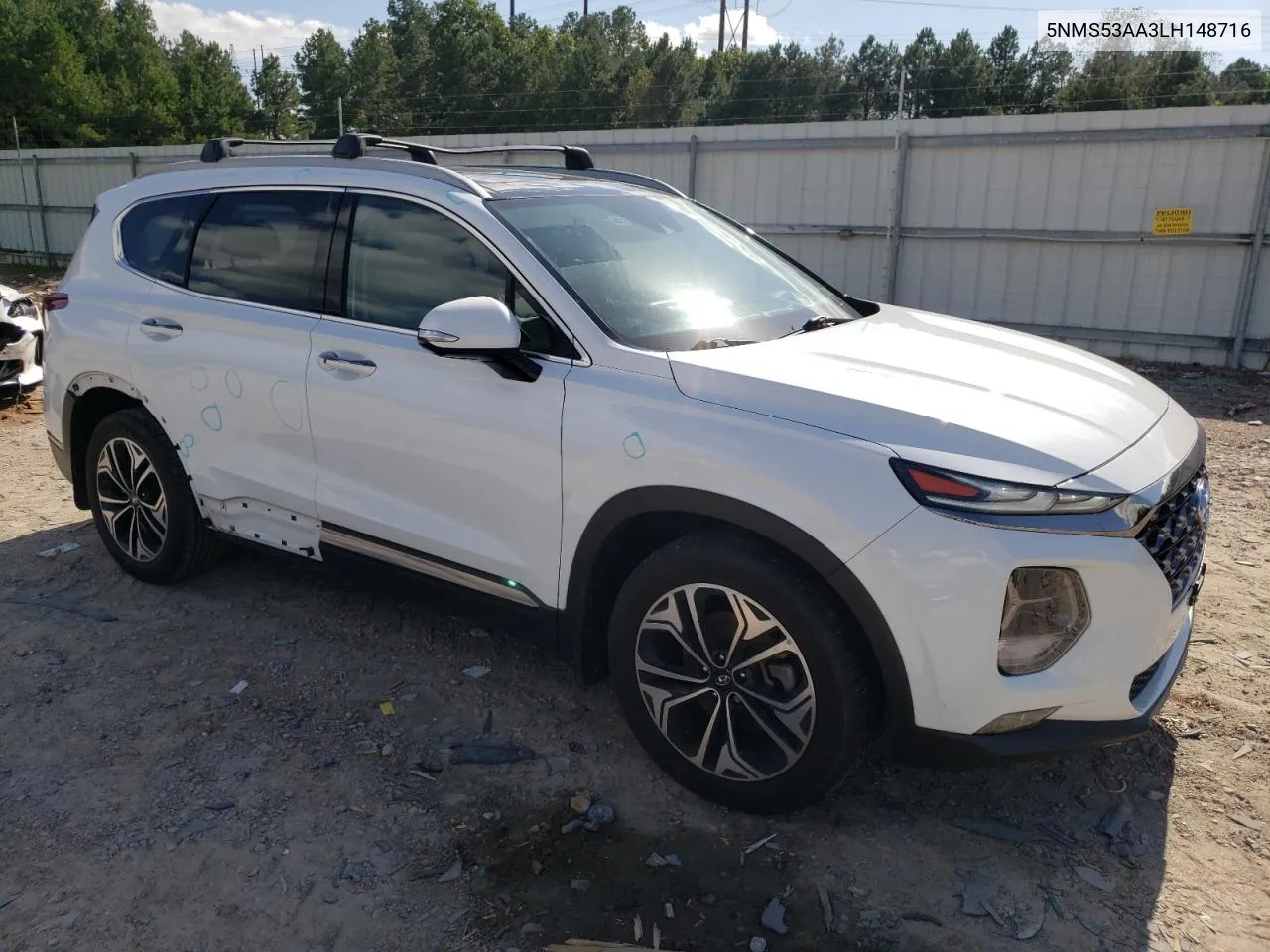 2020 Hyundai Santa Fe Limited VIN: 5NMS53AA3LH148716 Lot: 69941204