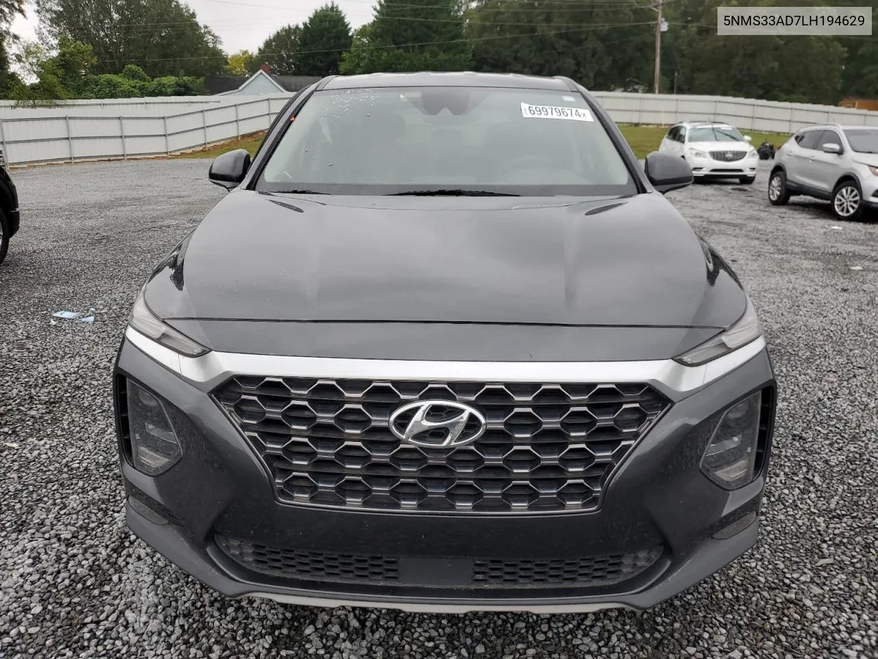 2020 Hyundai Santa Fe Sel VIN: 5NMS33AD7LH194629 Lot: 69979674