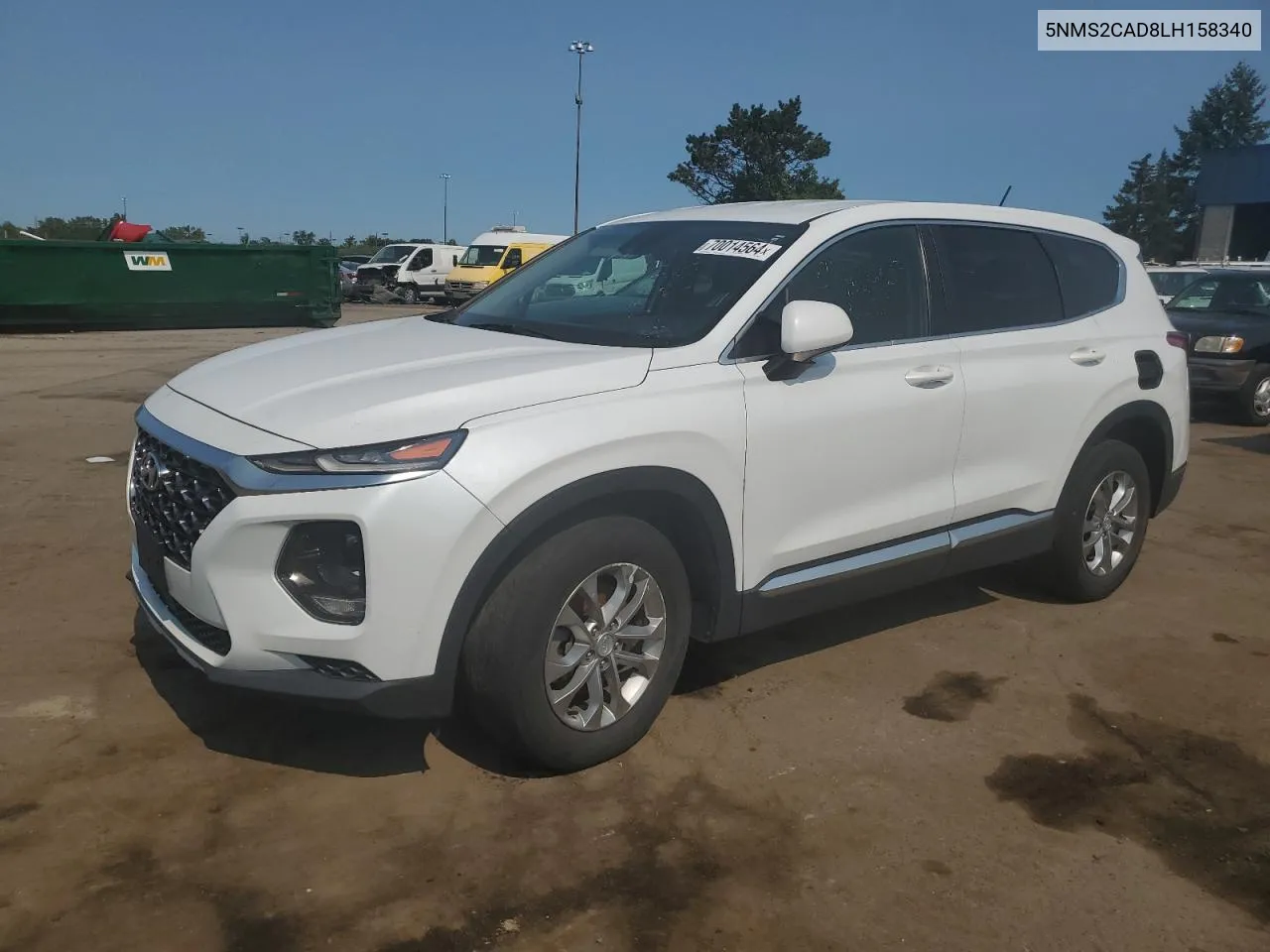 2020 Hyundai Santa Fe Se VIN: 5NMS2CAD8LH158340 Lot: 70014564