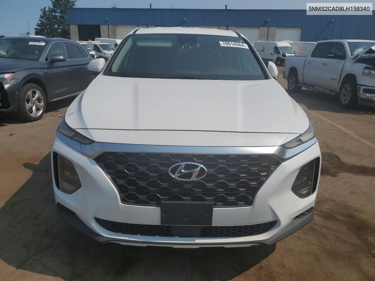 2020 Hyundai Santa Fe Se VIN: 5NMS2CAD8LH158340 Lot: 70014564