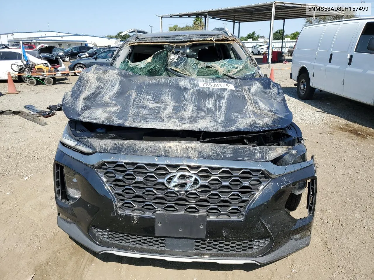 2020 Hyundai Santa Fe Limited VIN: 5NMS53AD8LH157499 Lot: 70530174