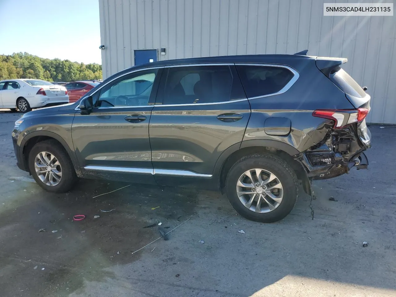 2020 Hyundai Santa Fe Sel VIN: 5NMS3CAD4LH231135 Lot: 70589904