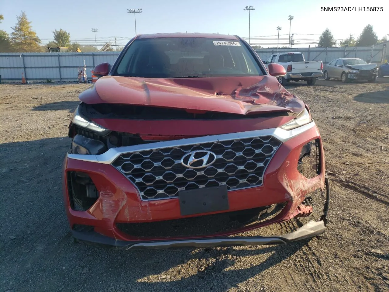 2020 Hyundai Santa Fe Se VIN: 5NMS23AD4LH156875 Lot: 70745884