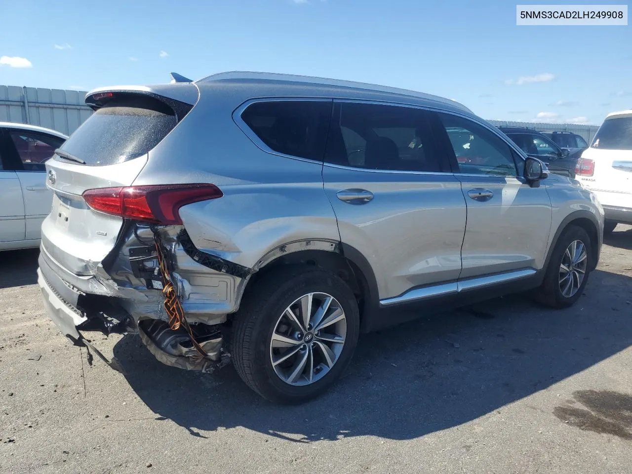 2020 Hyundai Santa Fe Sel VIN: 5NMS3CAD2LH249908 Lot: 70954684