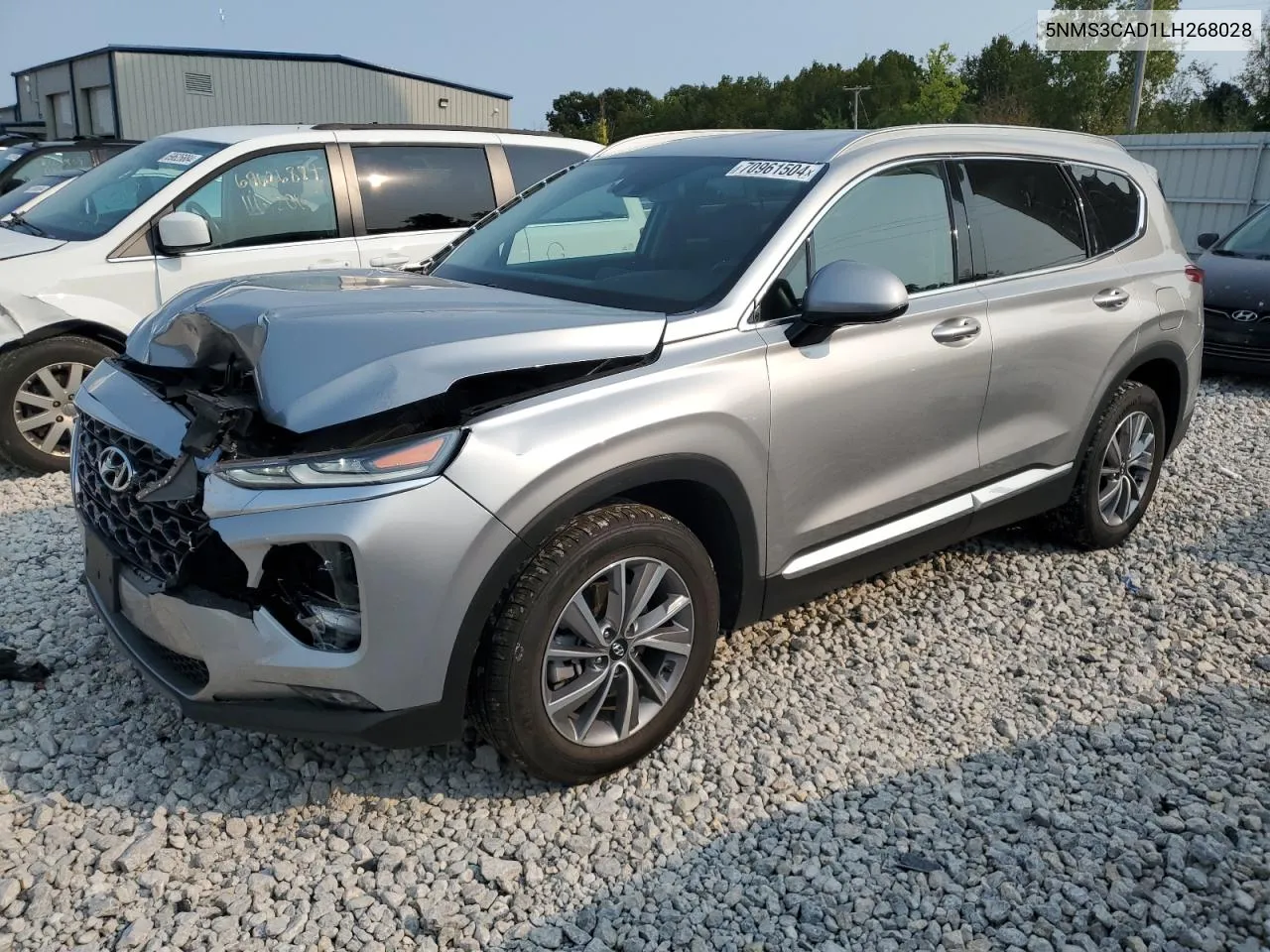 2020 Hyundai Santa Fe Sel VIN: 5NMS3CAD1LH268028 Lot: 70961504