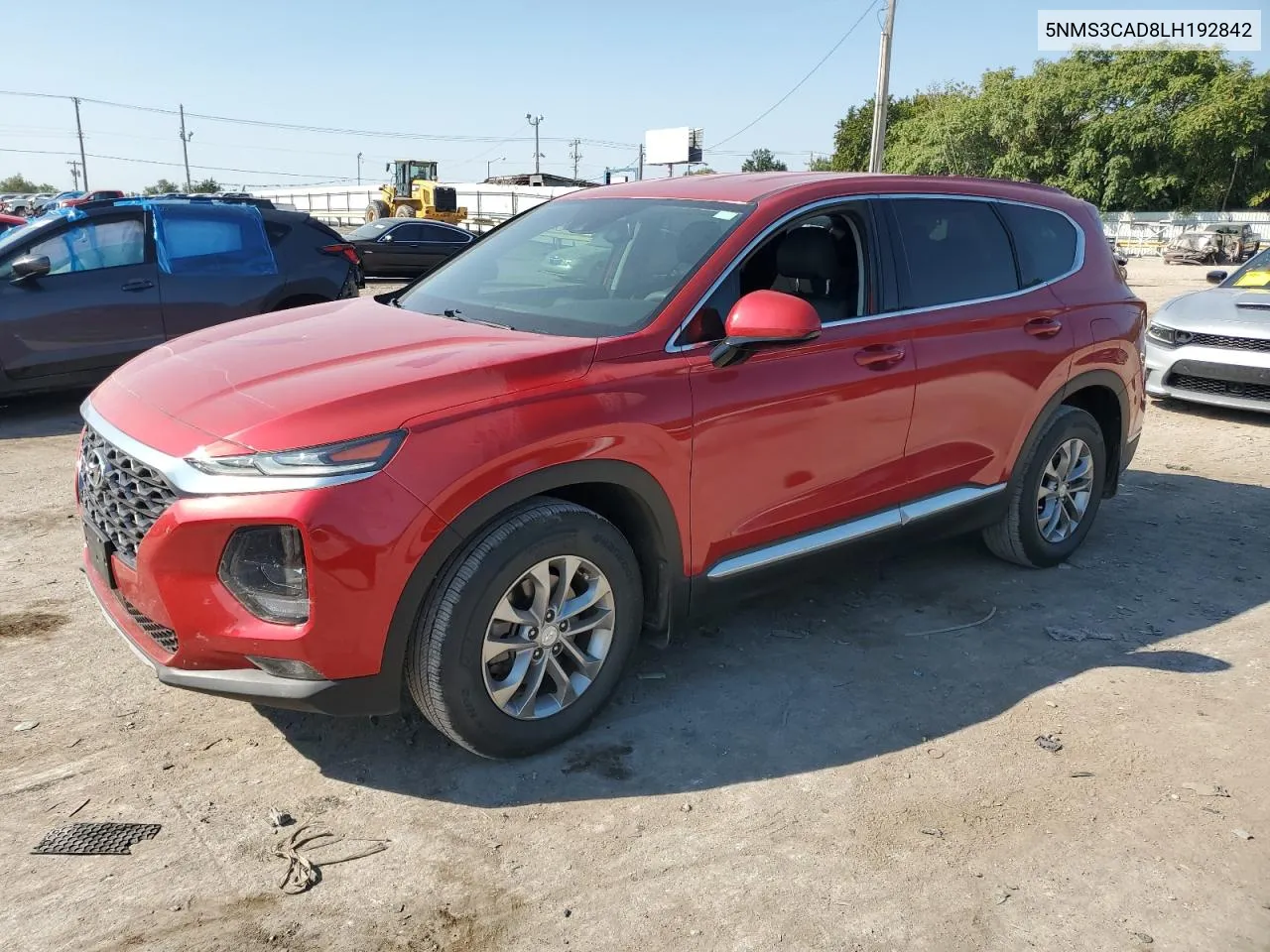 2020 Hyundai Santa Fe Sel VIN: 5NMS3CAD8LH192842 Lot: 70987054