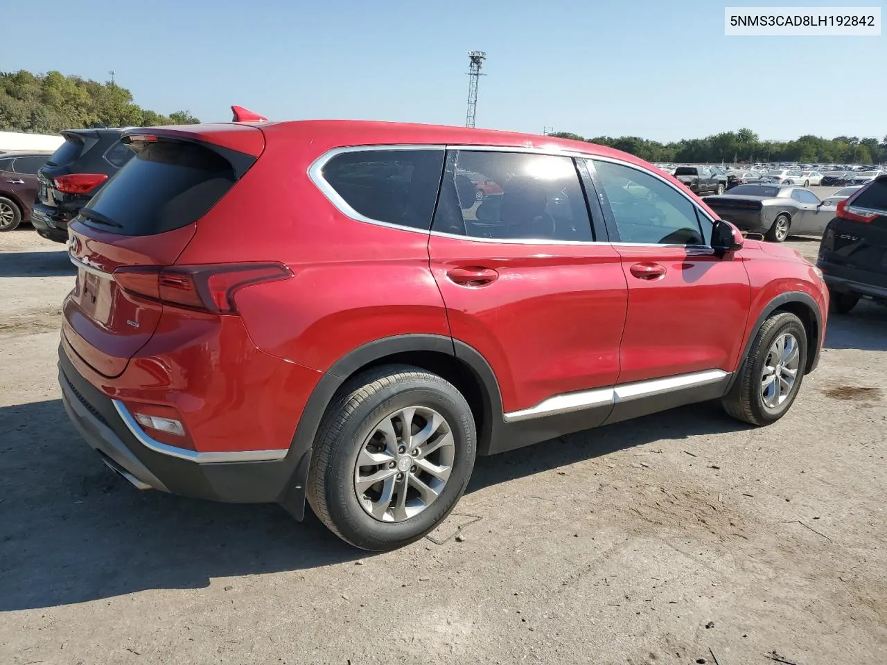 2020 Hyundai Santa Fe Sel VIN: 5NMS3CAD8LH192842 Lot: 70987054