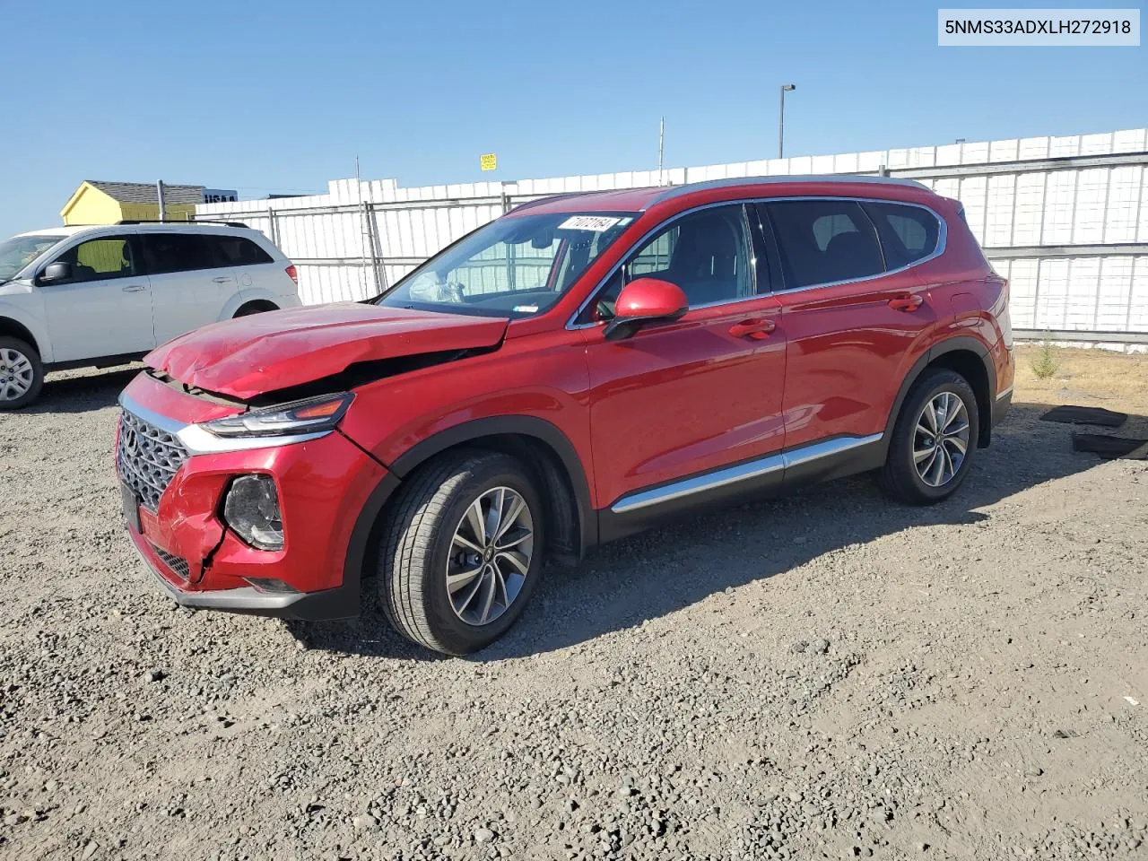 2020 Hyundai Santa Fe Sel VIN: 5NMS33ADXLH272918 Lot: 71072164