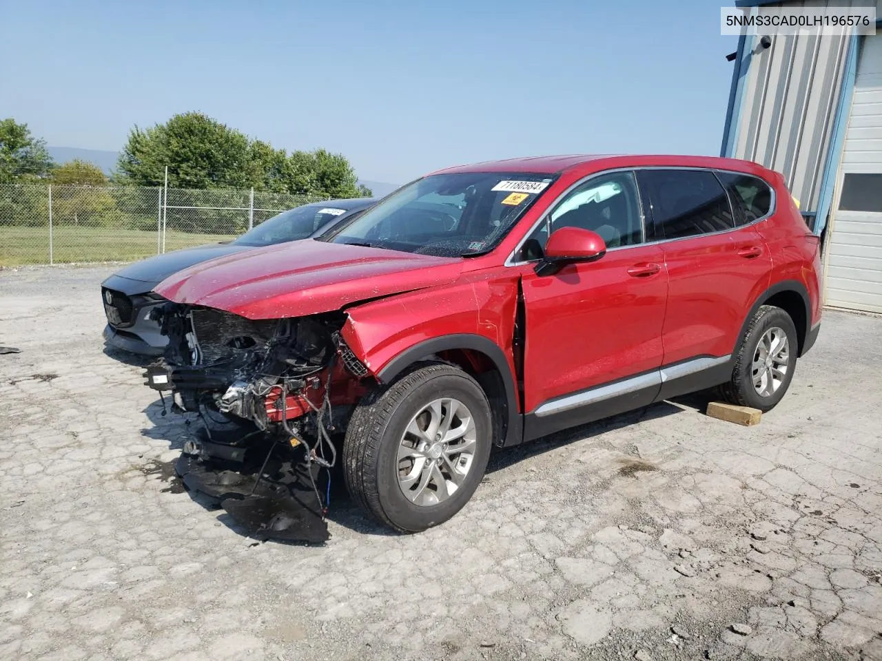 5NMS3CAD0LH196576 2020 Hyundai Santa Fe Sel