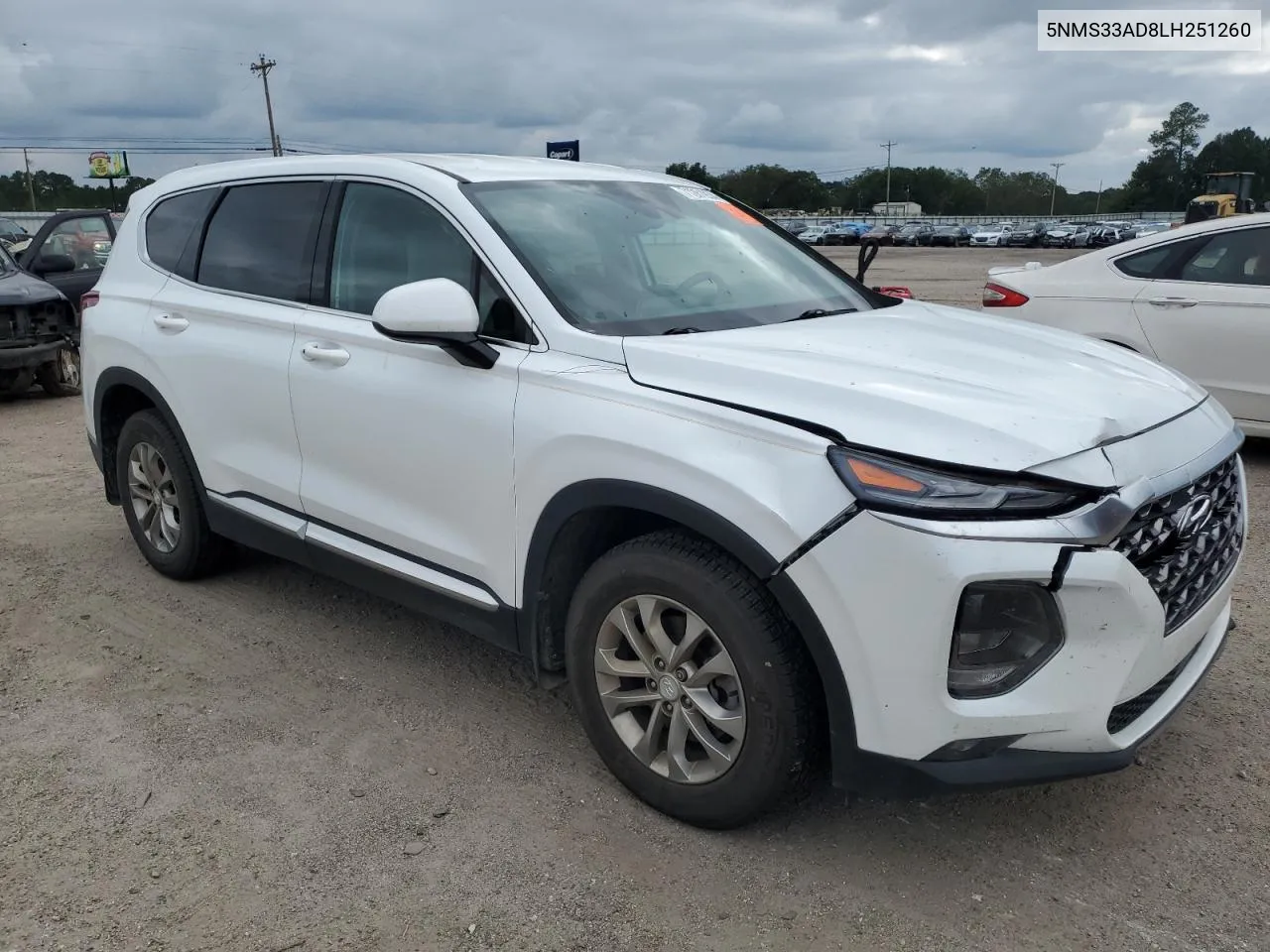 2020 Hyundai Santa Fe Sel VIN: 5NMS33AD8LH251260 Lot: 71281934