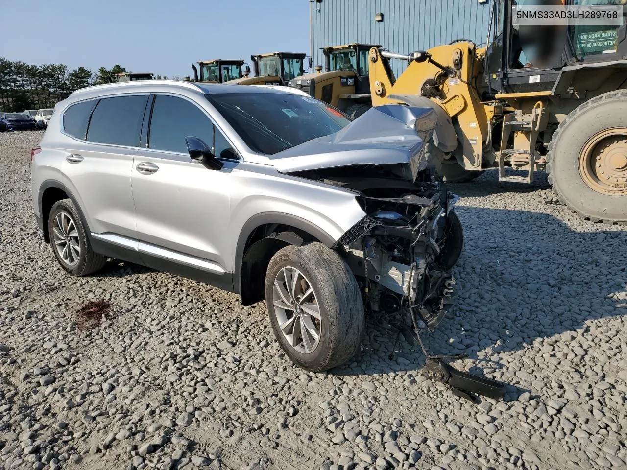 2020 Hyundai Santa Fe Sel VIN: 5NMS33AD3LH289768 Lot: 71361904