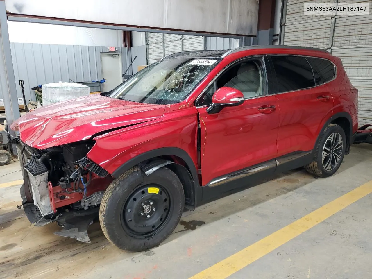 2020 Hyundai Santa Fe Limited VIN: 5NMS53AA2LH187149 Lot: 71363854