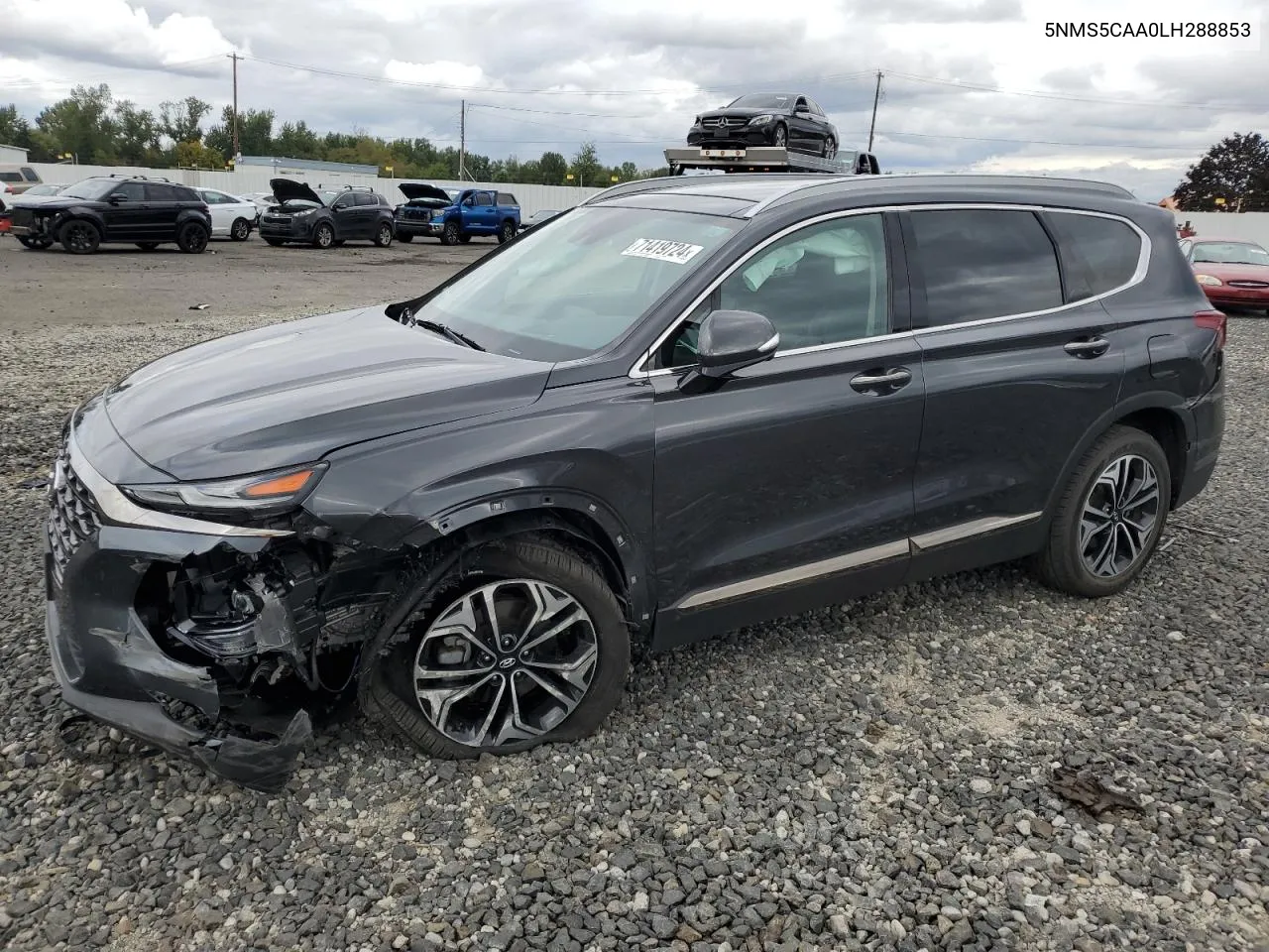 2020 Hyundai Santa Fe Limited VIN: 5NMS5CAA0LH288853 Lot: 71419724