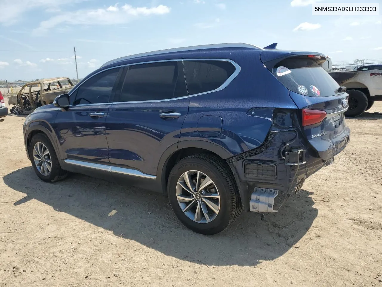 2020 Hyundai Santa Fe Sel VIN: 5NMS33AD9LH233303 Lot: 71419854