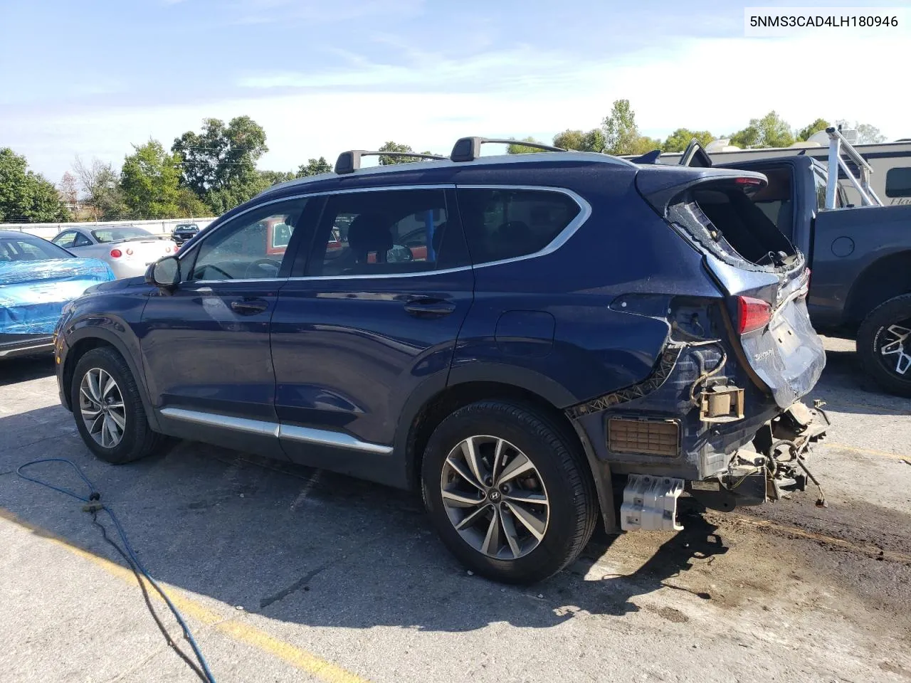 2020 Hyundai Santa Fe Sel VIN: 5NMS3CAD4LH180946 Lot: 71478954