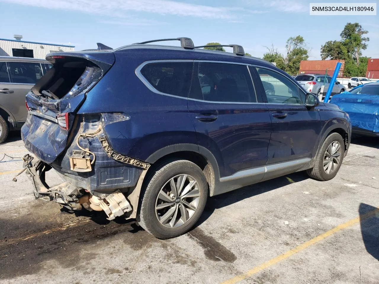 2020 Hyundai Santa Fe Sel VIN: 5NMS3CAD4LH180946 Lot: 71478954