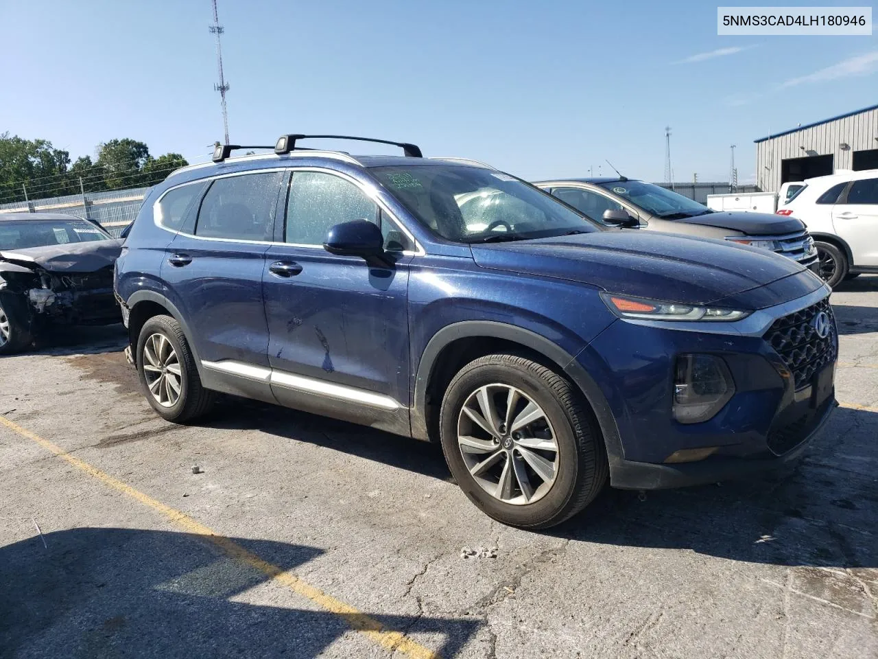 2020 Hyundai Santa Fe Sel VIN: 5NMS3CAD4LH180946 Lot: 71478954