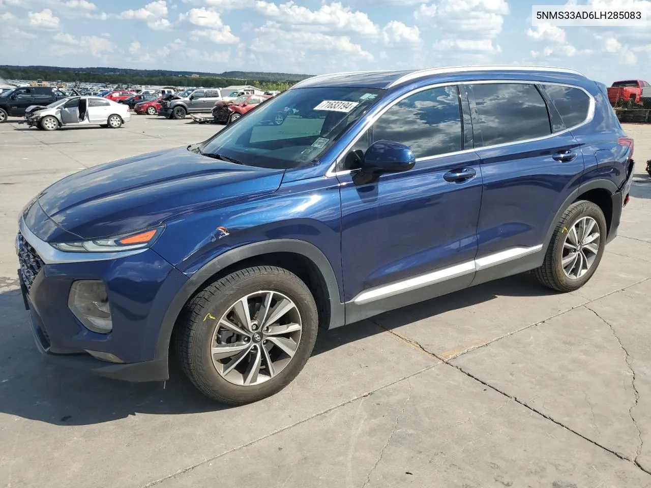 2020 Hyundai Santa Fe Sel VIN: 5NMS33AD6LH285083 Lot: 71633194