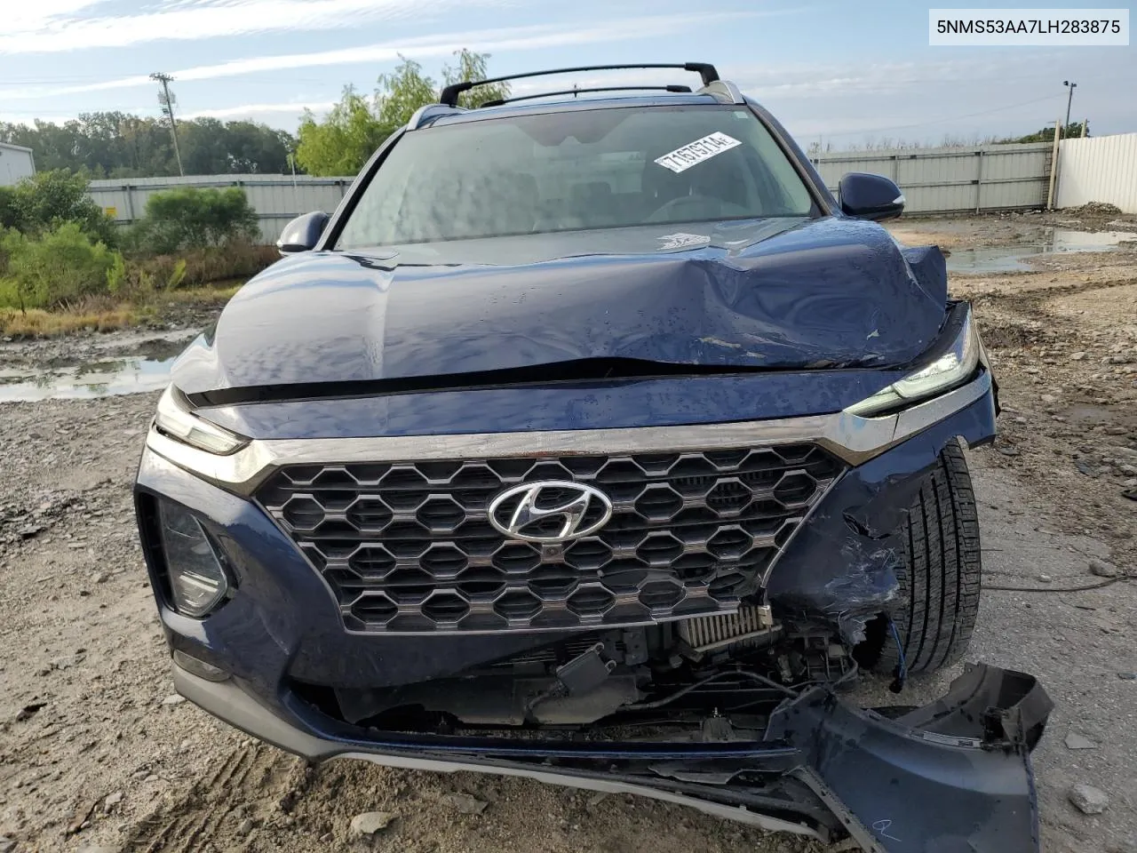 2020 Hyundai Santa Fe Limited VIN: 5NMS53AA7LH283875 Lot: 71679714