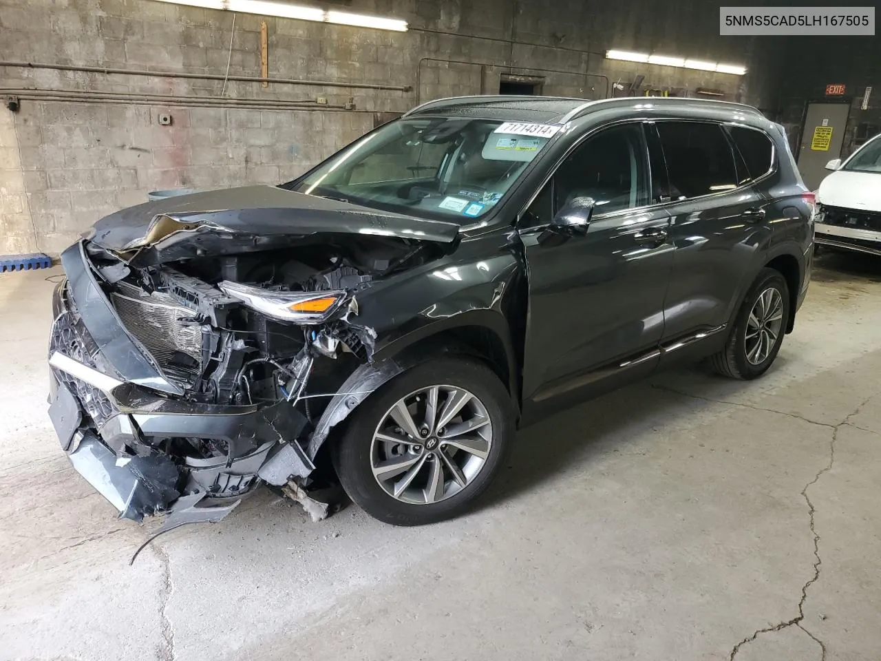 2020 Hyundai Santa Fe Limited VIN: 5NMS5CAD5LH167505 Lot: 71714314