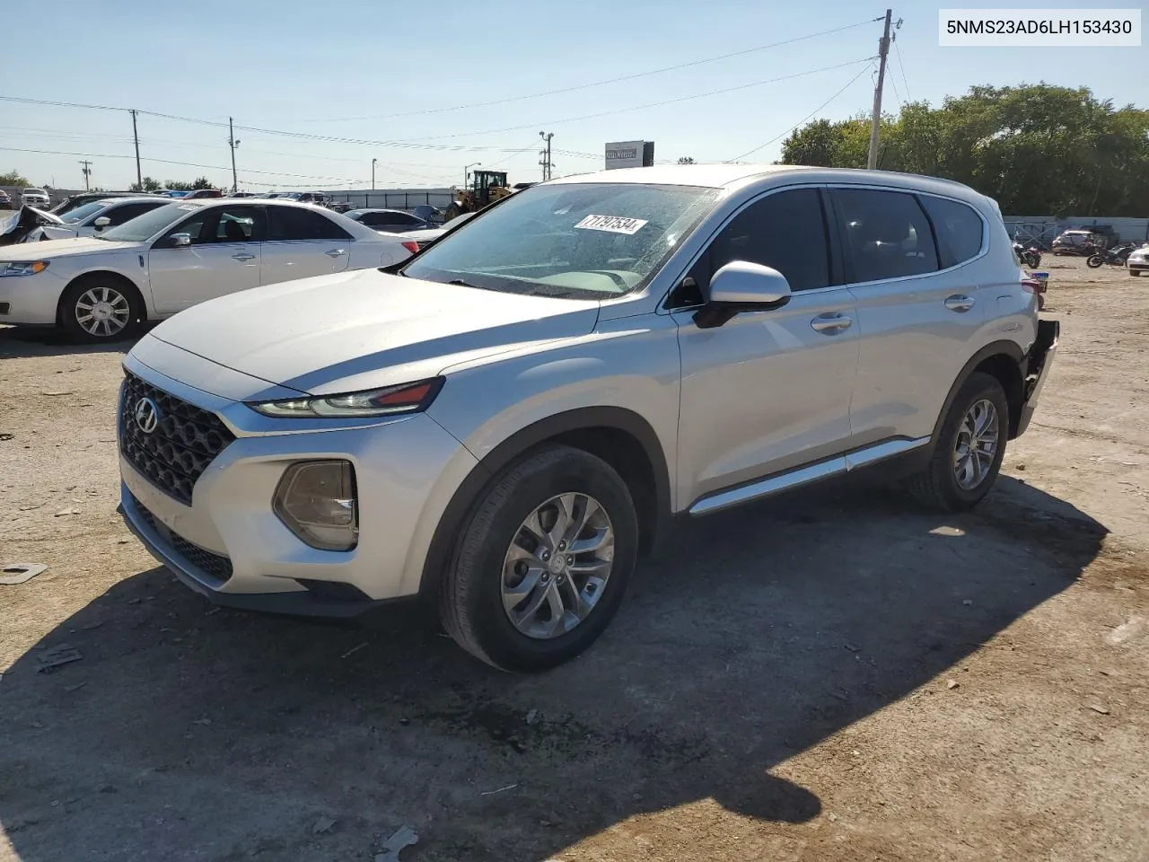 2020 Hyundai Santa Fe Se VIN: 5NMS23AD6LH153430 Lot: 71797534