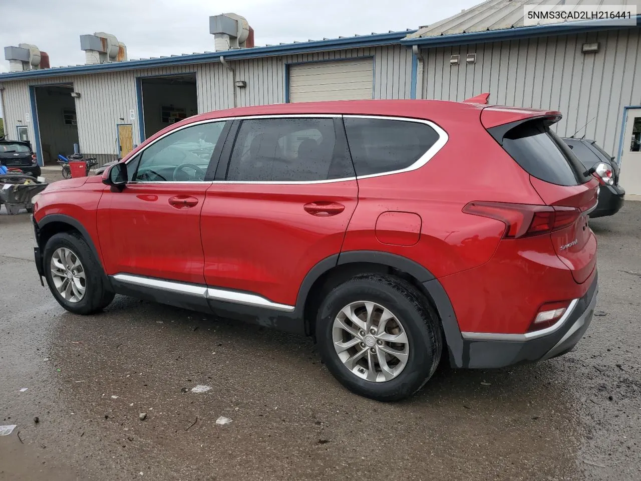 2020 Hyundai Santa Fe Sel VIN: 5NMS3CAD2LH216441 Lot: 71970254