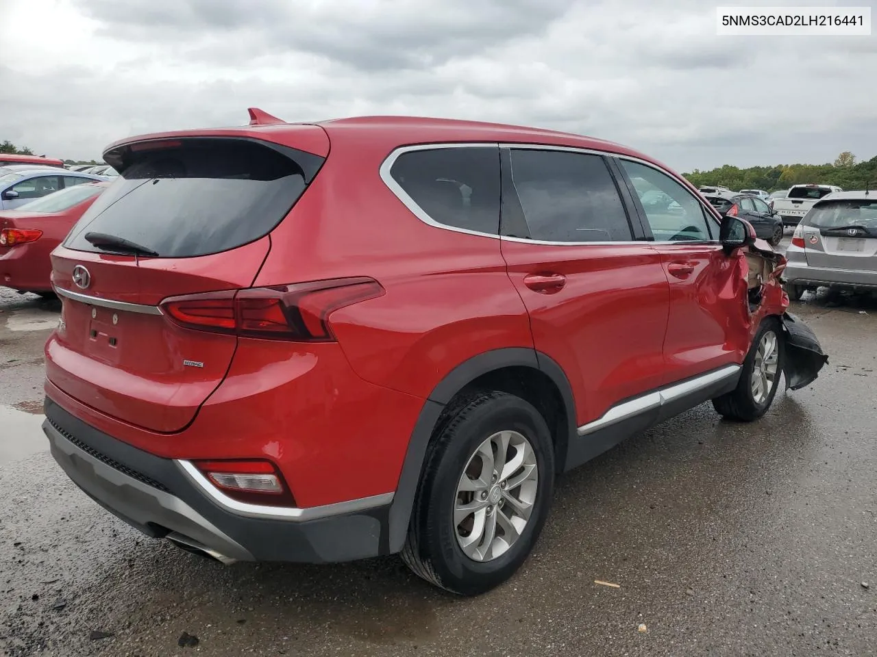 2020 Hyundai Santa Fe Sel VIN: 5NMS3CAD2LH216441 Lot: 71970254