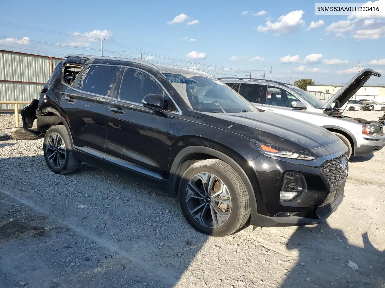 2020 Hyundai Santa Fe Limited VIN: 5NMS53AA0LH233416 Lot: 72058944