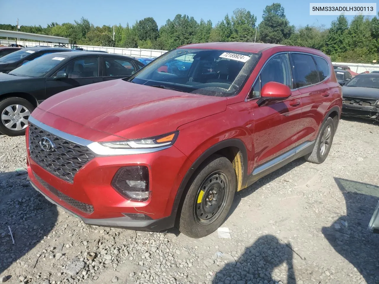 5NMS33AD0LH300113 2020 Hyundai Santa Fe Sel