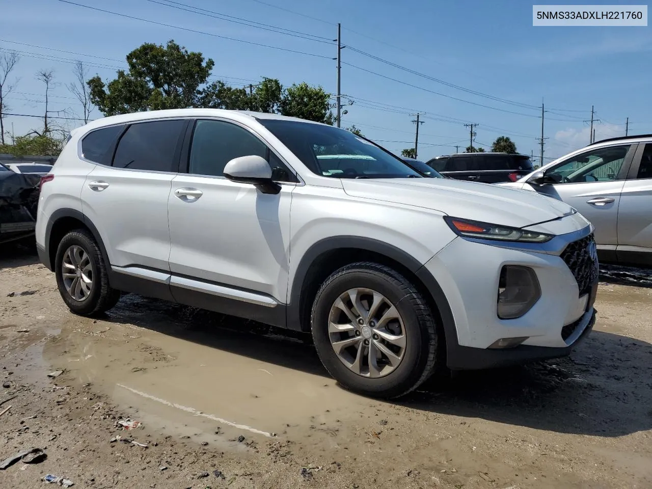 2020 Hyundai Santa Fe Sel VIN: 5NMS33ADXLH221760 Lot: 72428184