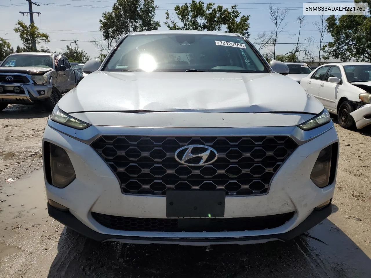 2020 Hyundai Santa Fe Sel VIN: 5NMS33ADXLH221760 Lot: 72428184