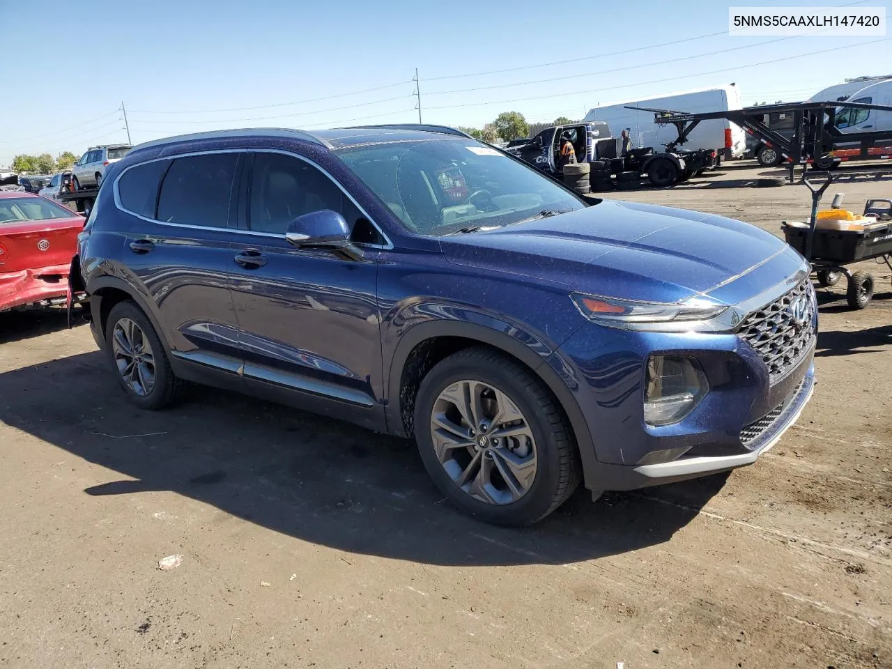 2020 Hyundai Santa Fe Limited VIN: 5NMS5CAAXLH147420 Lot: 72470954