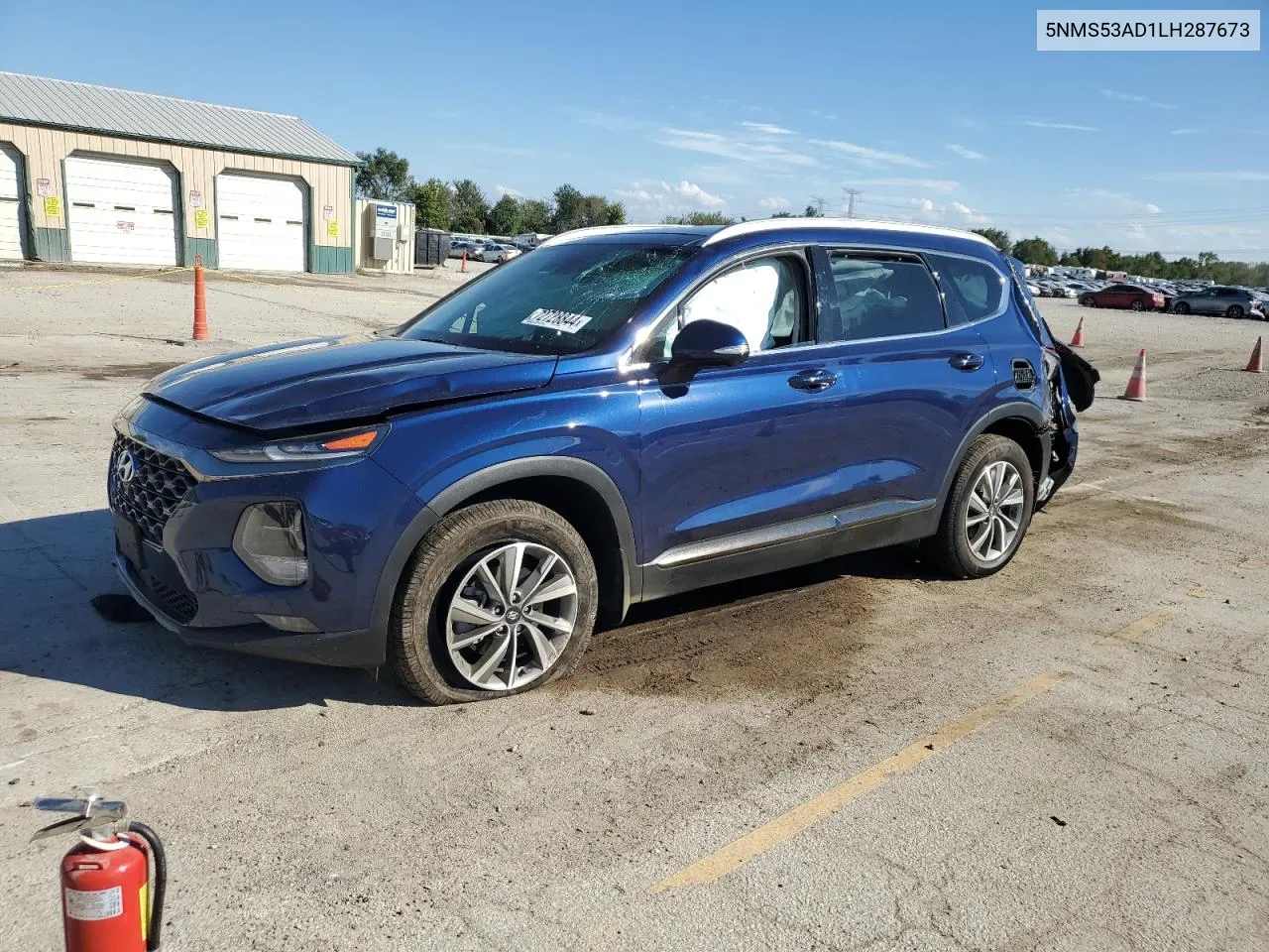 2020 Hyundai Santa Fe Limited VIN: 5NMS53AD1LH287673 Lot: 72728844