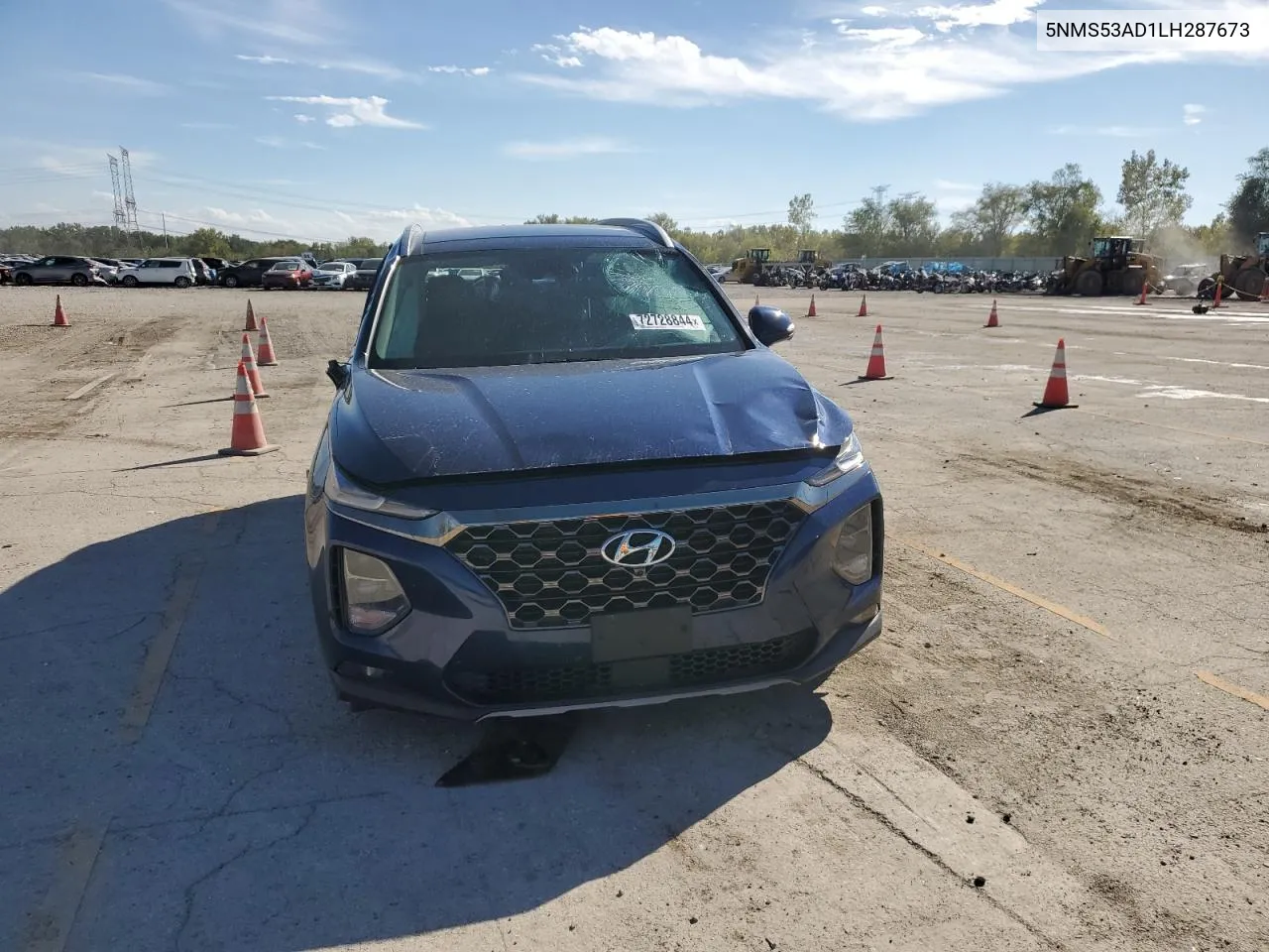 2020 Hyundai Santa Fe Limited VIN: 5NMS53AD1LH287673 Lot: 72728844