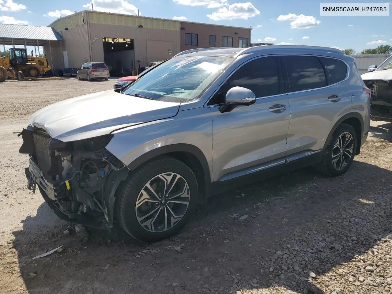 2020 Hyundai Santa Fe Limited VIN: 5NMS5CAA9LH247685 Lot: 72755894