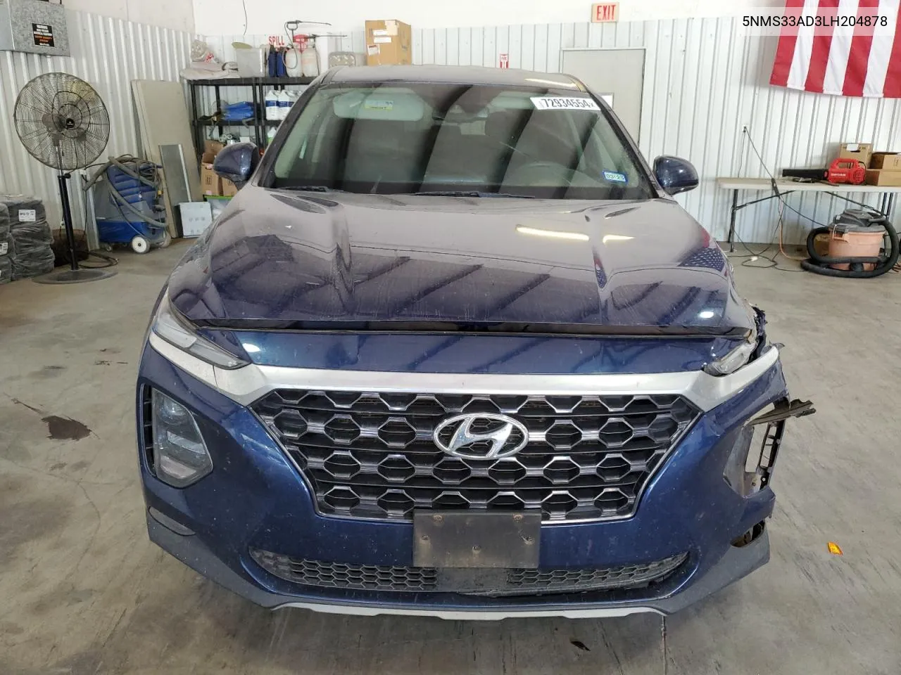 2020 Hyundai Santa Fe Sel VIN: 5NMS33AD3LH204878 Lot: 72934554