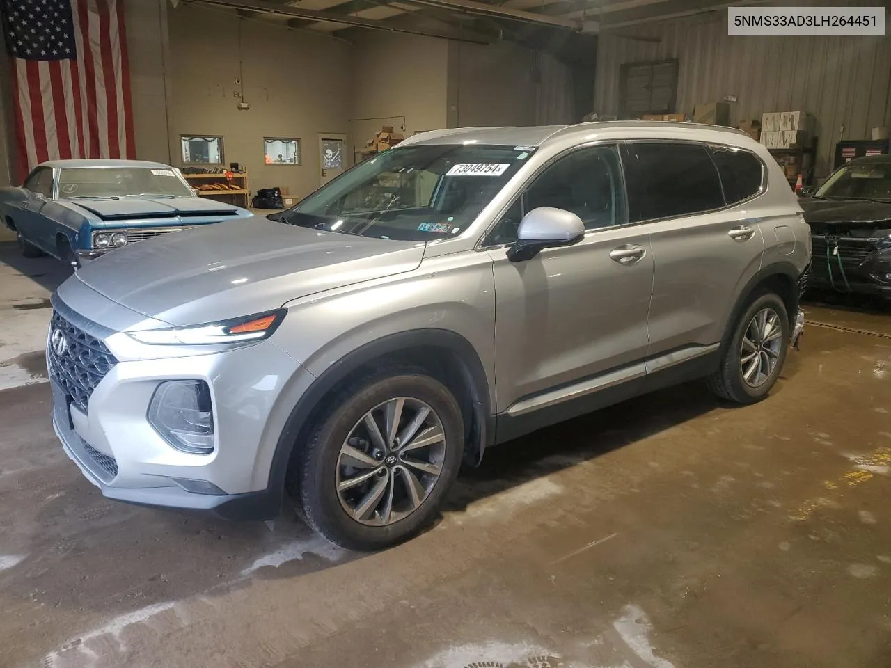 2020 Hyundai Santa Fe Sel VIN: 5NMS33AD3LH264451 Lot: 73049754