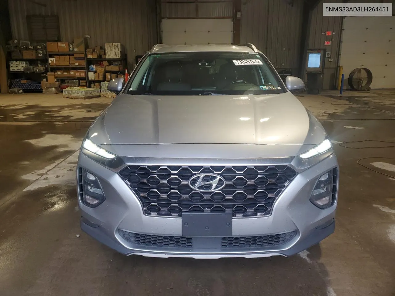 2020 Hyundai Santa Fe Sel VIN: 5NMS33AD3LH264451 Lot: 73049754