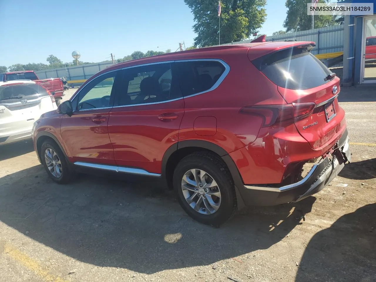 2020 Hyundai Santa Fe Sel VIN: 5NMS33AD3LH184289 Lot: 73246994