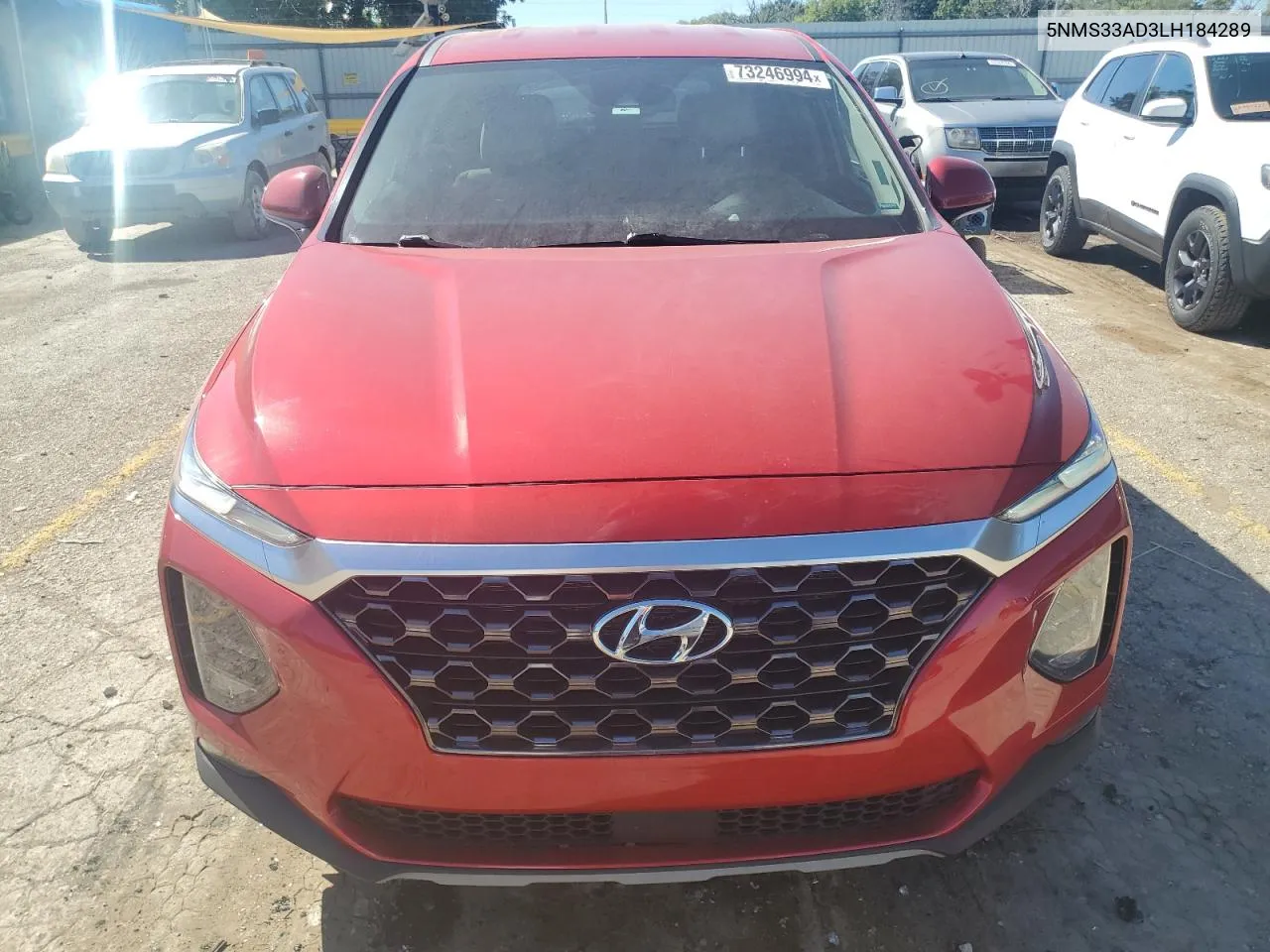 2020 Hyundai Santa Fe Sel VIN: 5NMS33AD3LH184289 Lot: 73246994