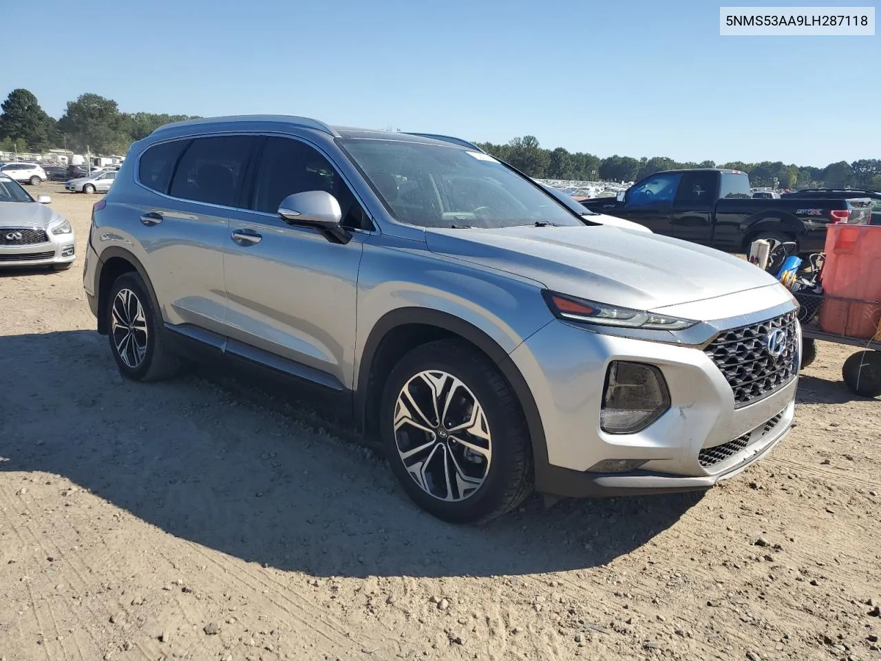 2020 Hyundai Santa Fe Limited VIN: 5NMS53AA9LH287118 Lot: 73353374