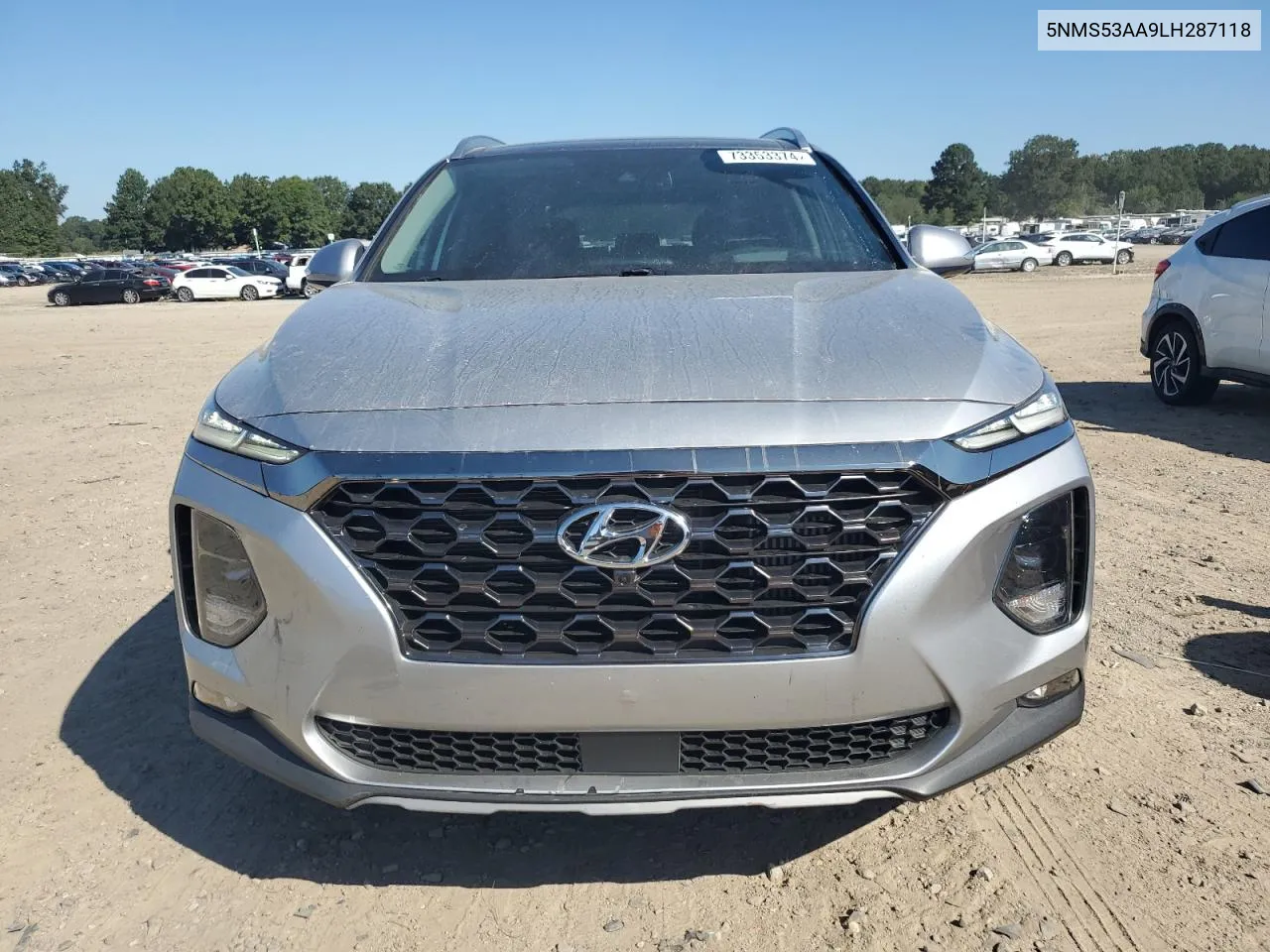 2020 Hyundai Santa Fe Limited VIN: 5NMS53AA9LH287118 Lot: 73353374