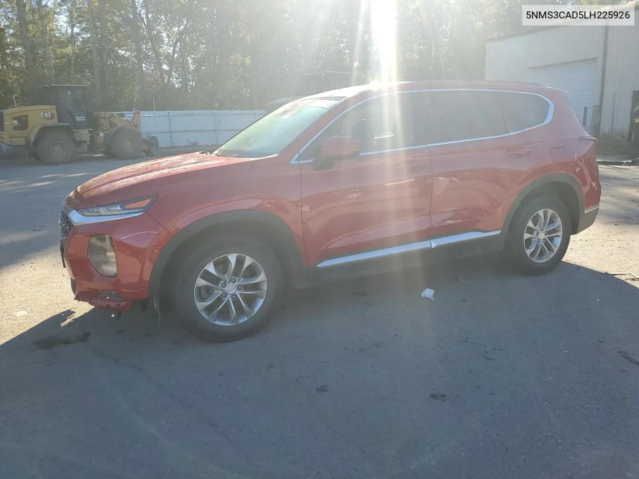 2020 Hyundai Santa Fe Sel VIN: 5NMS3CAD5LH225926 Lot: 73615974