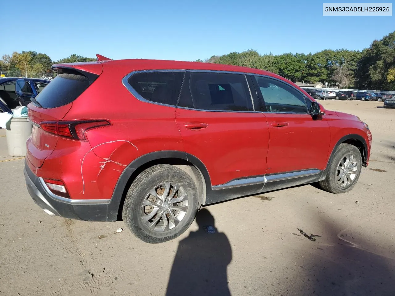 2020 Hyundai Santa Fe Sel VIN: 5NMS3CAD5LH225926 Lot: 73615974