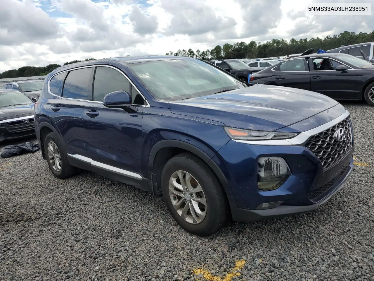 5NMS33AD3LH238951 2020 Hyundai Santa Fe Sel