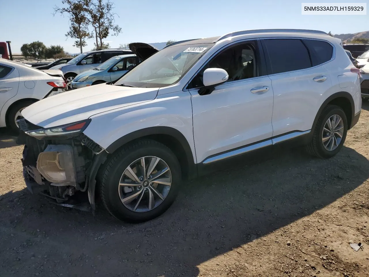 2020 Hyundai Santa Fe Sel VIN: 5NMS33AD7LH159329 Lot: 73763714