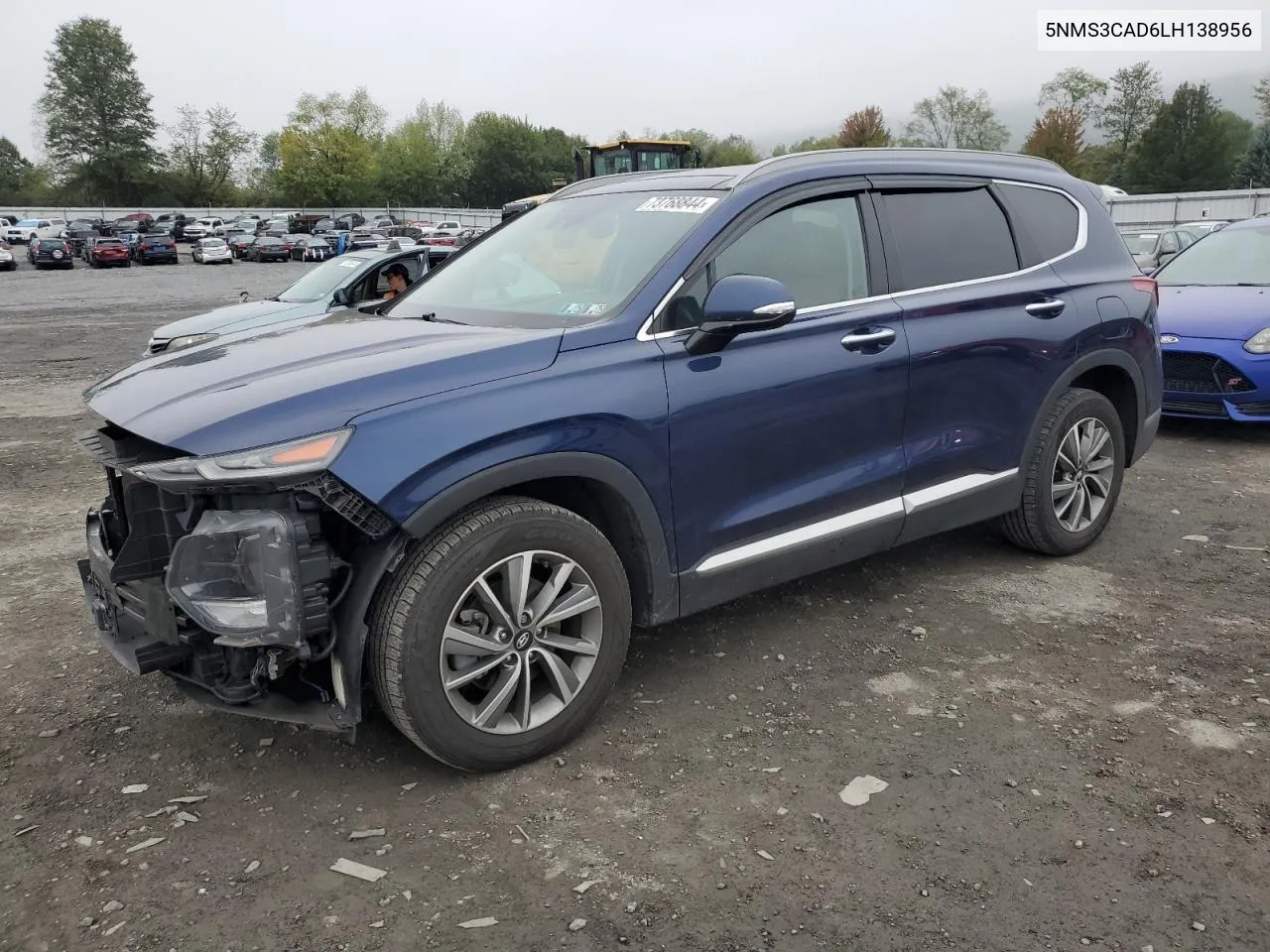 2020 Hyundai Santa Fe Sel VIN: 5NMS3CAD6LH138956 Lot: 73768844