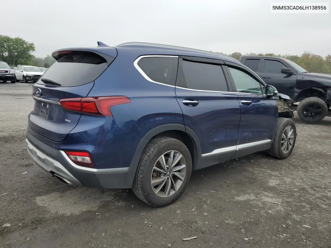 2020 Hyundai Santa Fe Sel VIN: 5NMS3CAD6LH138956 Lot: 73768844