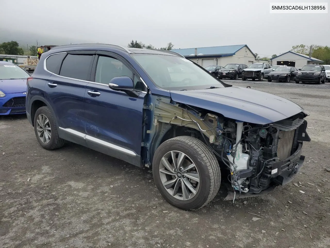 5NMS3CAD6LH138956 2020 Hyundai Santa Fe Sel