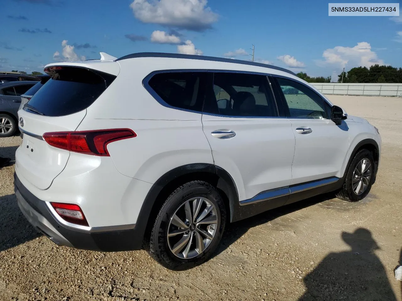 2020 Hyundai Santa Fe Sel VIN: 5NMS33AD5LH227434 Lot: 73782514